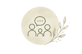 Talk therapy and open communication counseling icon